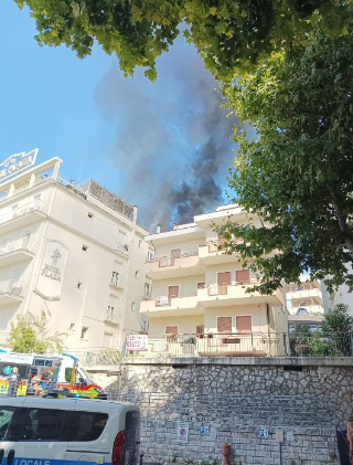 Gabicce Mare - Incendio in un albergo: un uomo intossicato